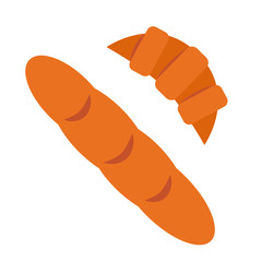 Bakery broducts flat illustration