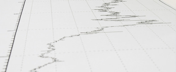 close up.financial chart in the background.business background