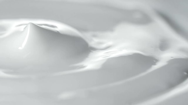Closeup shot of cosmetics cream with rotate, Slider shot