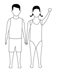 summer vacation cartoon