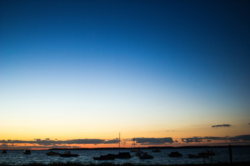 Fototapeta premium luft meer erde wasser himmel und sonne