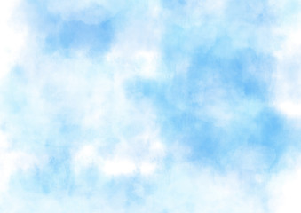 空　雲　青　水彩　テクスチャ　背景