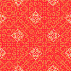 Abstract line art eastern pattern