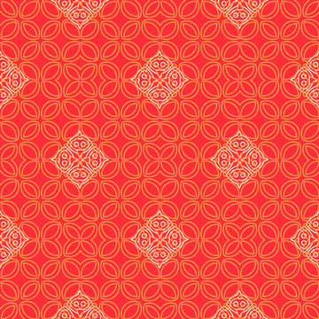 Abstract line art eastern pattern