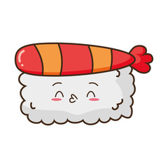 kawaii cartoon sushi