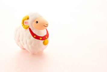 羊 干支 十二支 年賀素材 ピンク