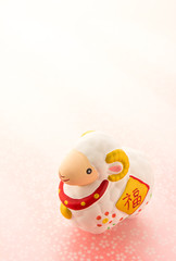 羊 干支 十二支 年賀素材 ピンク