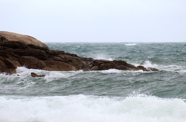 Praia de Quatro ilhas, cidade de Bombinhas, estado de Santa Catarina, País Brasil