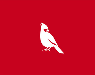 Cardinal Bird Logo Symbol vector Design Illustration