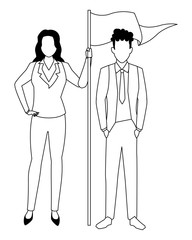 executive business cartoon