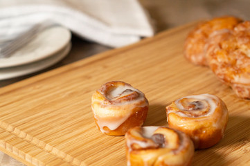 Fresh Pastries with Cinnamon Buns