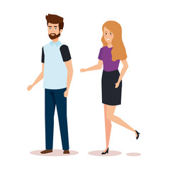 couple avatar characters icons