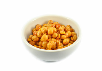 Yellow bean chickpeas fried baked salt and seasoning crispy for nack