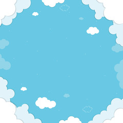 Cloudy blue background