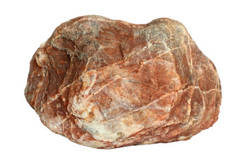 Stones with natural pattern isolated on white