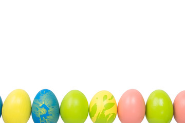 Fototapeta na wymiar easter eggs color isolated on white background.