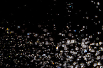 bokeh on black texture