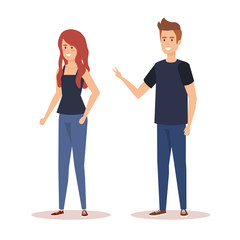 couple avatar characters icons