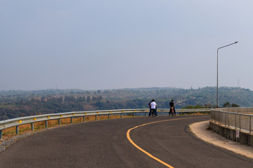Bicycle Route Around The Reservoir