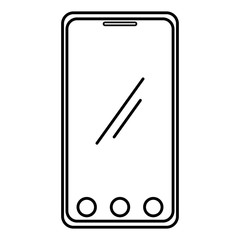 smartphone device isolated icon