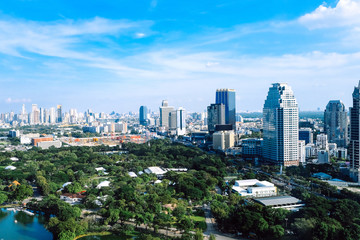 Obraz premium Widok na miasto Bangkok, Tajlandia