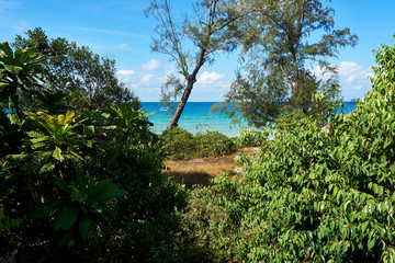 Lazy Beach at sunny summer day. Koh Rong Sanloem island, Lazy beach. Cambodia, Asia