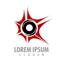 Abstract circle spark light concept design. Symbol graphic template element vector