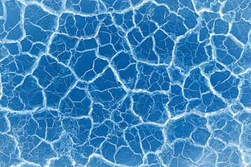 Abstract Crack soil on dry season/Global worming effect on blue color