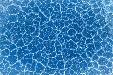 Abstract Crack soil on dry season/Global worming effect on blue color