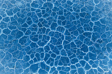 Abstract Crack soil on dry season/Global worming effect on blue color