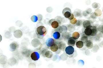 Abstract bokeh  texture on white