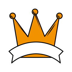 queen crown isolated icon
