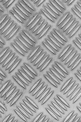 Old stainless steel floor plate