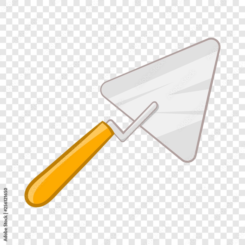 Poster trowel icon in cartoon style isolated on background for any web design