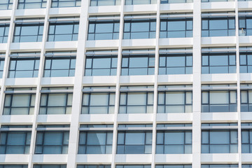 Windows of white building