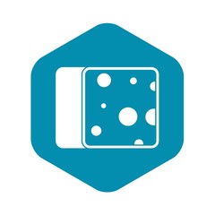 Cheese icon in simple style isolated vector illustration