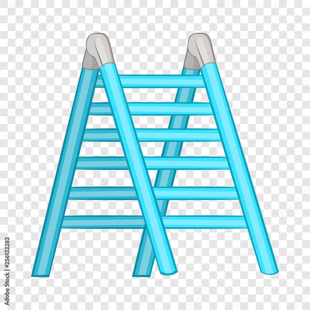 Poster ladder icon in cartoon style isolated on background for any web design
