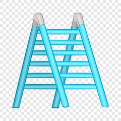 Ladder icon in cartoon style isolated on background for any web design 