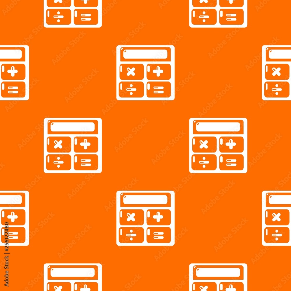 Aufkleber calculator pattern vector orange for any web design best