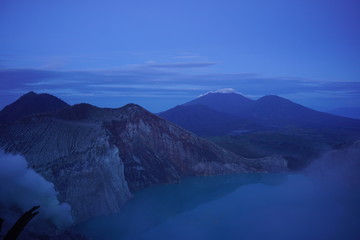 beautiful mountain crater