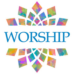 Worship Colorful Circular Squares 