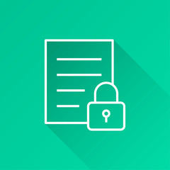 Data security - vector icon for graphic and web design.