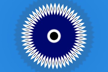 human eye in background
