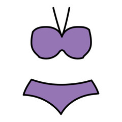 sensual female swimsuit icon