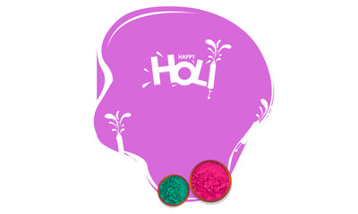 illustration of abstract colorful Happy Holi background - Vector
