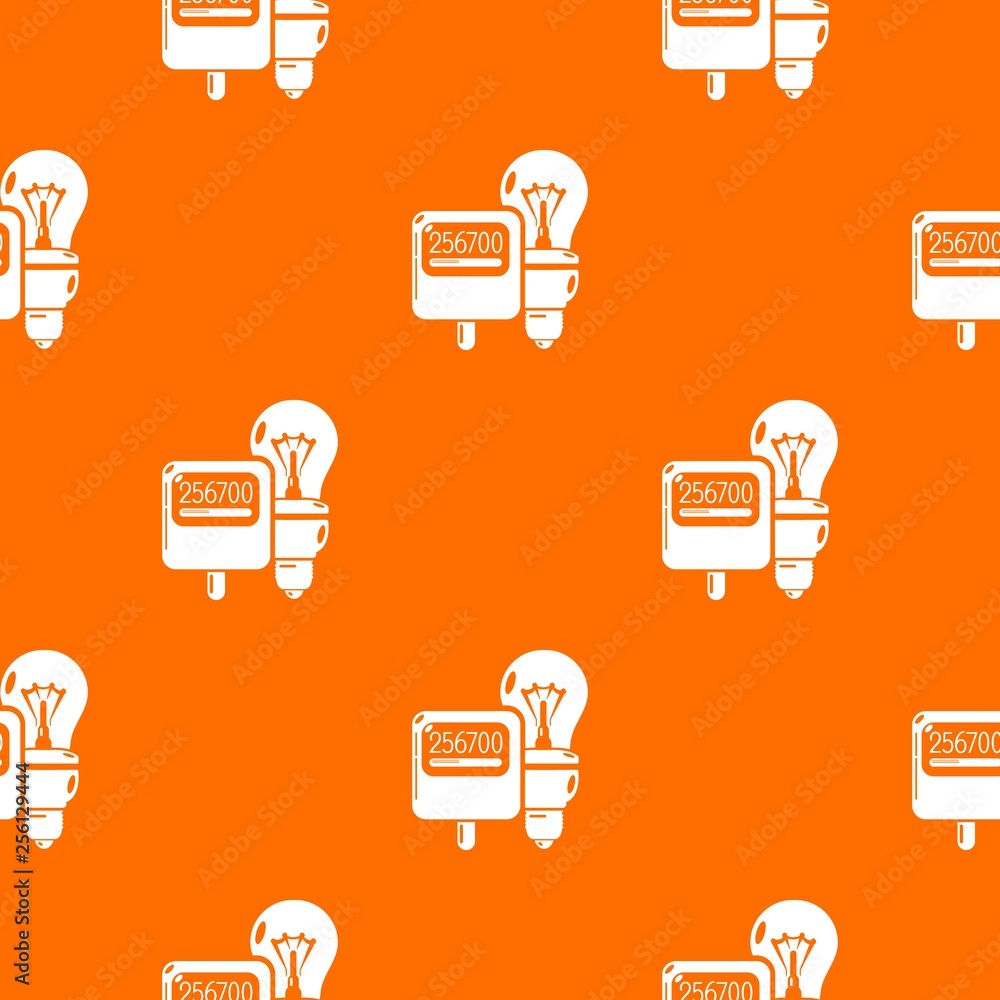 Poster electricity pattern vector orange for any web design best