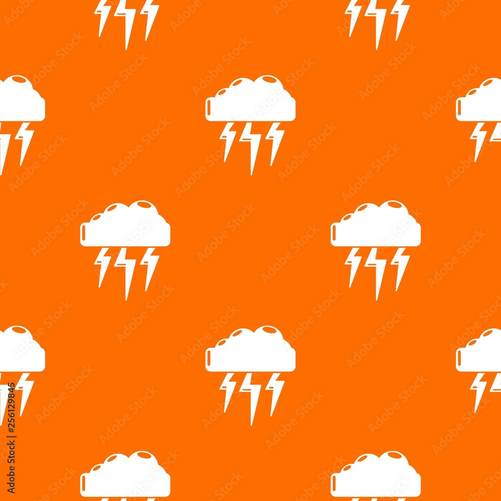 Poster atmospheric electricity pattern vector orange for any web design best