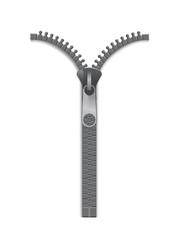 Clothing fastener realistic vector illustration