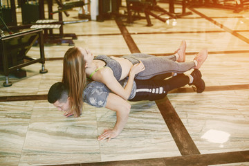 couple in a gym