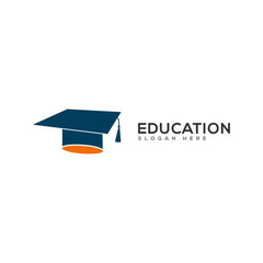 education, graduation logo design template